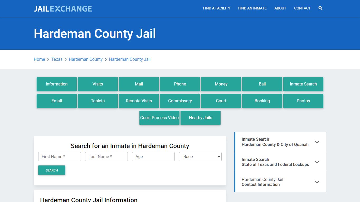 Hardeman County Jail Roster Lookup, TX, Inmate Search