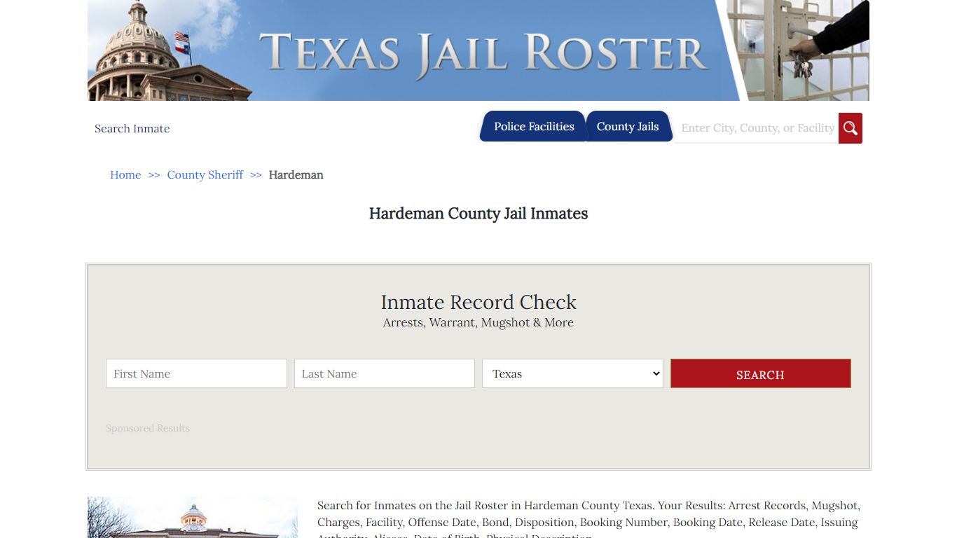 Hardeman County Jail Inmates - Jail Roster Search