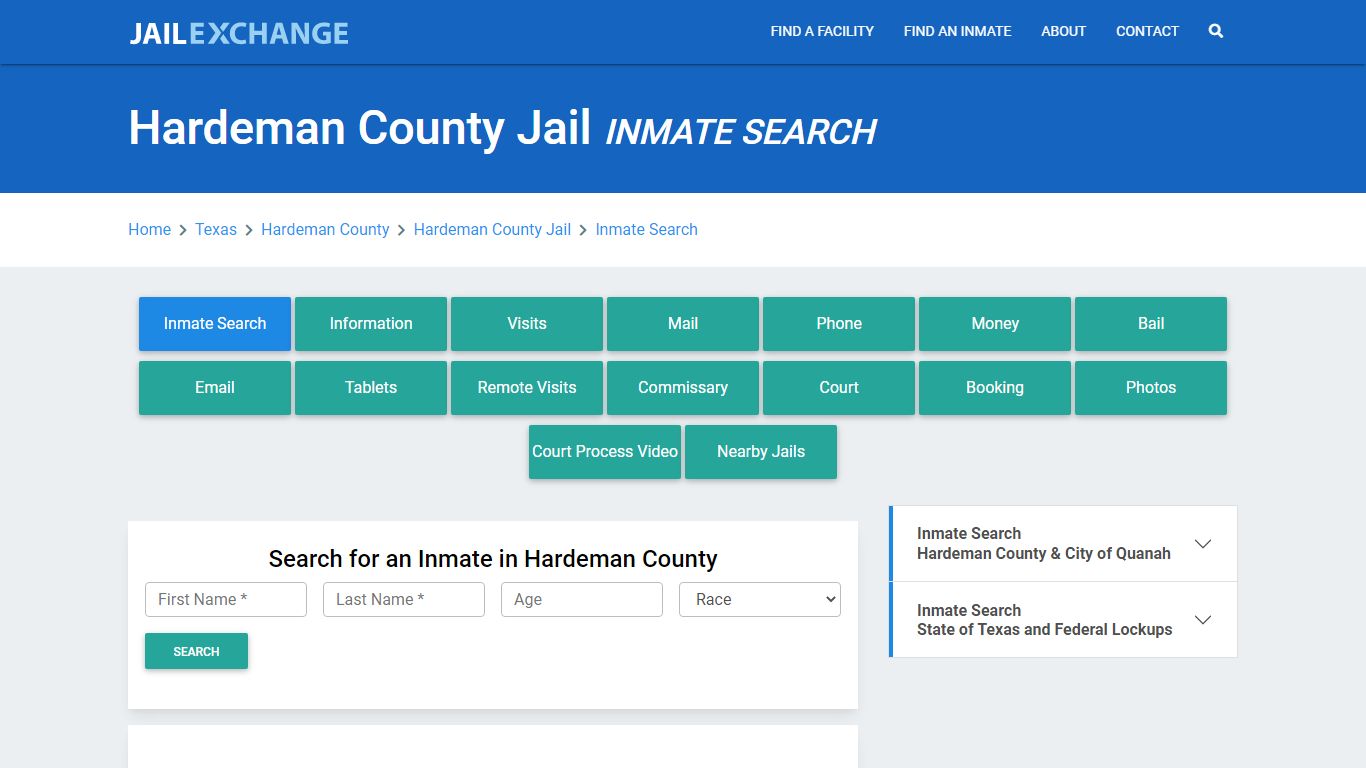 Hardeman County Jail, TX Inmate Search: Roster & Mugshots